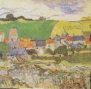 Vincent Van Gogh View of Auvers France oil painting artist